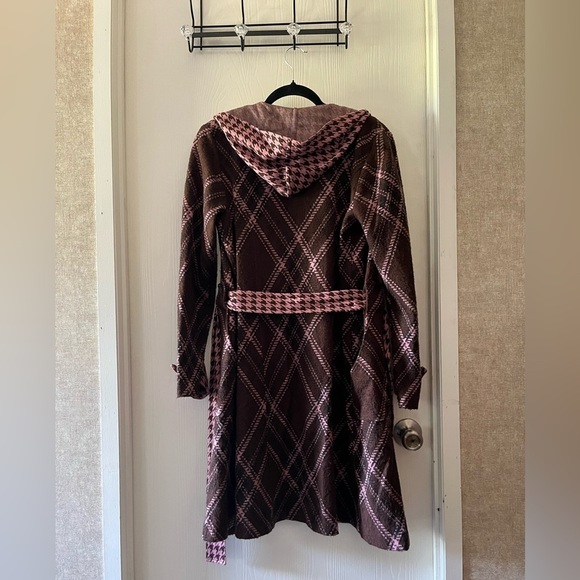 Ivy Jane Brown and Pink Plaid Jacket - Picture 4 of 5